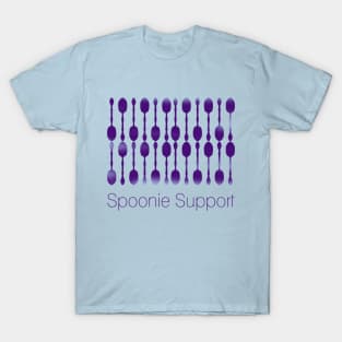 Spoonie Support! (Dark Purple) T-Shirt